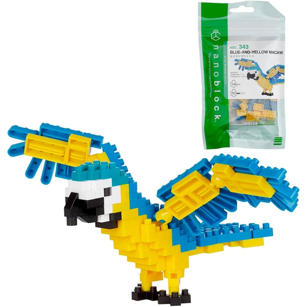Набор строительных блоков Nanoblock Rurikon Gnko NBC_343 с цветными деталями и детализированным дизайном