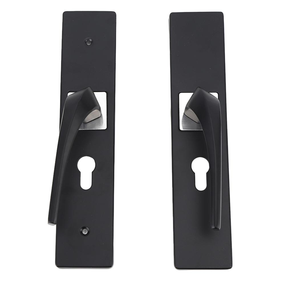 Замок для спальни, комплект для интерьера, ванной комнаты, бесшумный, из алюминиевого сплава с ручкой из цельного дерева