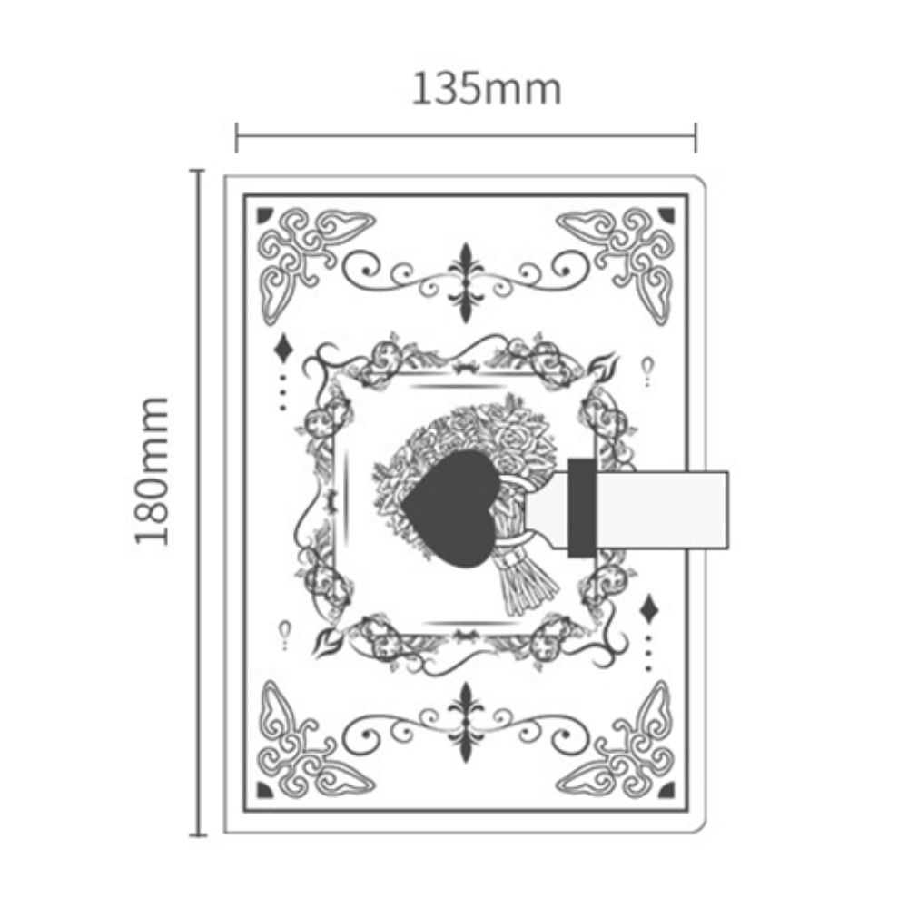 С Блокнотом-Дневником с Замком 288 страниц Книга для слов Секретный дневник Блокнот для заметок Девочки