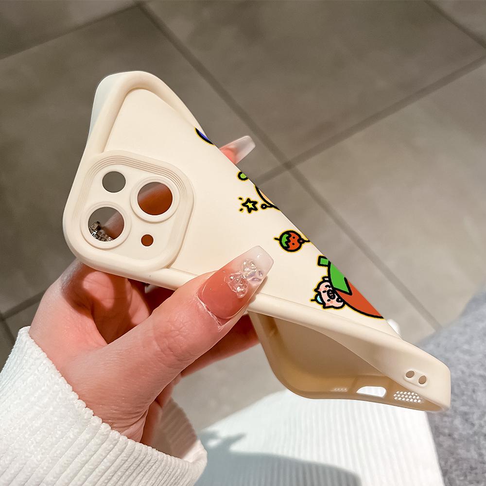 Cute Cartoon Soft Phone Casing for Realme OPPO Reno VIVO Infinix Tecno Oneplus Full Cover Camera Shockproof Protection Rubber Case Cover