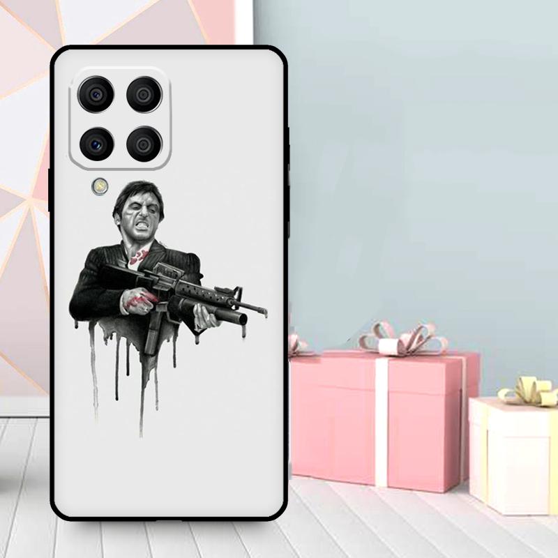 Кейс для телефона 'Лицо со шрамом' Тони Монтана для Samsung Galaxy M56 M52 M32 M53 M16 M11 M21 M31 M35 M12 M13 M14 M15 M36 M55 M34 M54