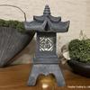 Indoor Retro Stone Pagoda Lantern: Chinese Zen Ornament for Living Room or Tea Table Decor