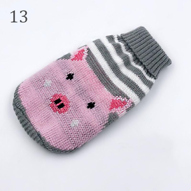 1 шт., одежда для собак чихуахуа, свитер для домашних животных, пальто для кошек, теплая водолазка, вязаный жилет, костюм плюшевого щенка