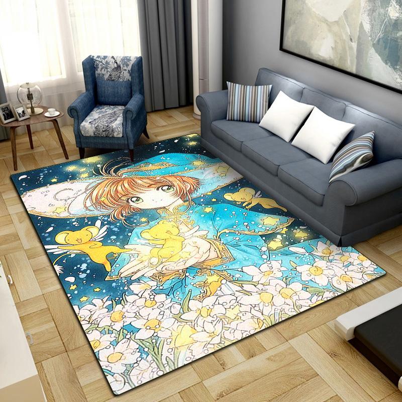 Cardcaptor Sakura Anime Area Carpet for Living Room Bedroom Home Decor Cool Movie Mat Floor Mat LXRa17