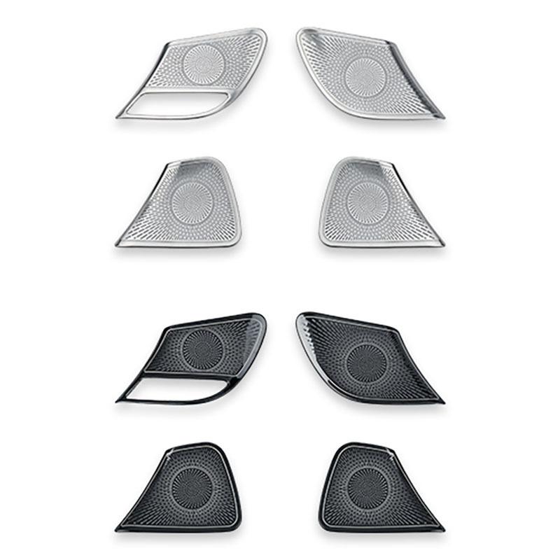 For Genesis G70 -2026 LHD Stainless Steel Inner Door Panel Speaker Cover Anti-Scratch Car Interior Styling Trim Accessories