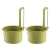 2Pcs Sink Strainer Baskets Universal Easy To Install Self-Cleaning Automatic Dumping Kitchen Draining Baskets Sink Trash Catcher