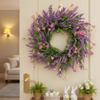 Искусственный цветочный венок, И фиолетовый лавандовый венок, Весеннее украшение