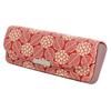 Inden H Glasses Case Deerskin Red X White Lacquer Hydrangea Pattern [Indenya] 4206-13-174