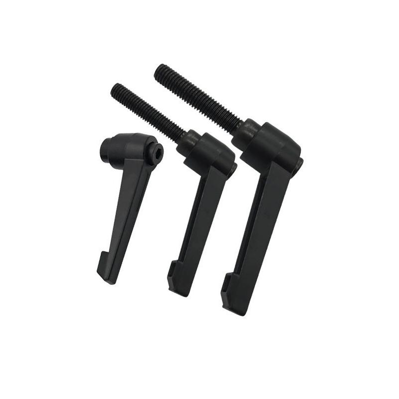 2Pcs M4 M5 M6 M8 Clamping Lever Machinery Adjustable 7-Shaped Handle Locking External Male Thread Knob