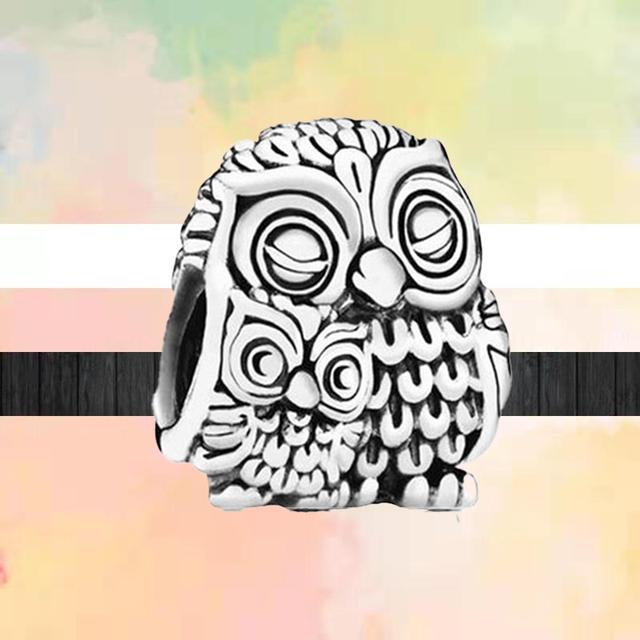 Новый стиль животных Lucky Cat Собака Панда Медведь Лев Змея Кролик Бусины «сделай сам» подходят оригинальные модные подвески Серебряный цвет Браслеты Ювелирные изделия