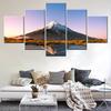 5 Pieces Canvas Wall Arts Landscape Poster Painting Mount At Lake Nature Wallpaper Home Decoration Living Room Picture Art Work No Frame