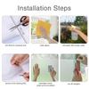 Static Cling Privacy Windows Film Decorative Beautiful Scenery Stained Glass Window Stickers  Frosted Window Film