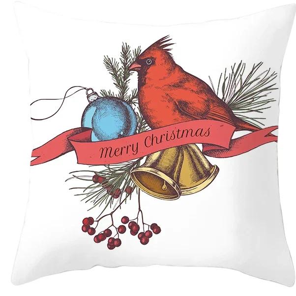 Рождественское украшение Наволочка для дивана Гостиной Наволочка для подушки % Полиэстер Многоразовая Наволочка Прямая доставка