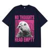 No Thoughts Head Empty Pigeon Funny Meme Tshirt Unisex Unisex Fashion Tshirt Short Sleeve Vintage Oversized Loose Cotton Tshirts