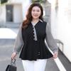 Plus-size Women's Casual Shirt Spring Loose Top Chubby Sister