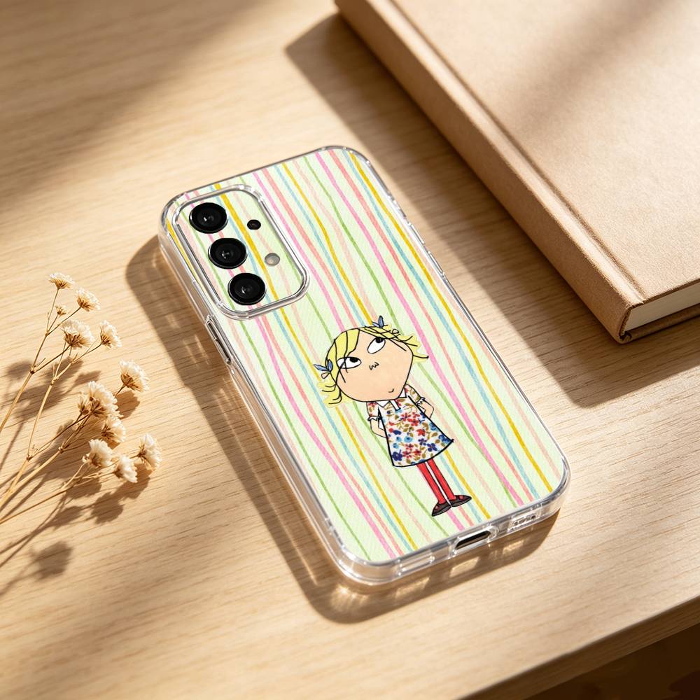charlie and lola anime phone Case For Samsung S25,24,21,22,23,30,Ultra,20,Plus,Fe,Lite,Note Transparent Cover