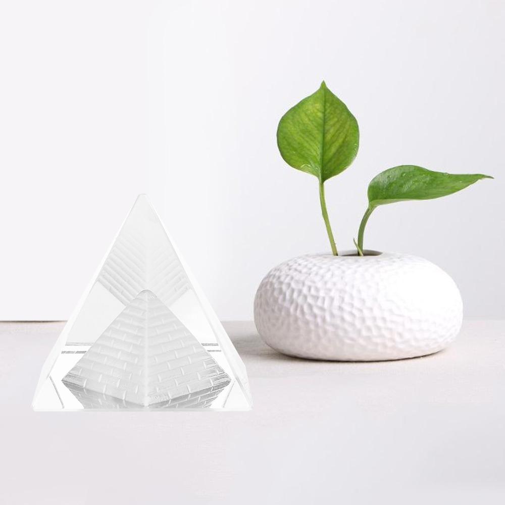 Crystal Crystal Pyramid Figurine 1.57 Inch Height Pyramid Ornament Home Decoration