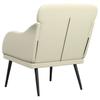 Cream Armchair 63 x 76 x 80 cm Artificial Leather