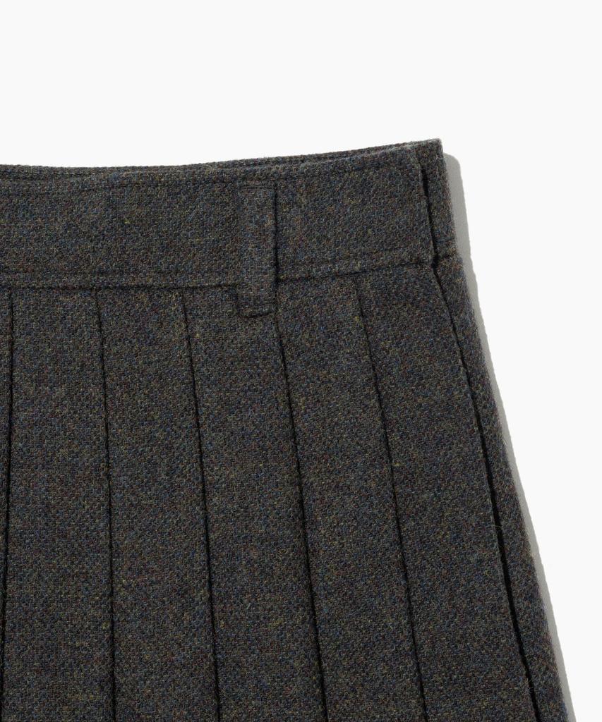 Tudment Classic Wool Mini Skirt Charcoal