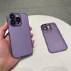 Матовый полупрозрачный противоударный чехол из ТПУ для Iphone 14 13 12 11 Pro Max 14plus прозрачный матовый защитный чехол со стеклом объектива