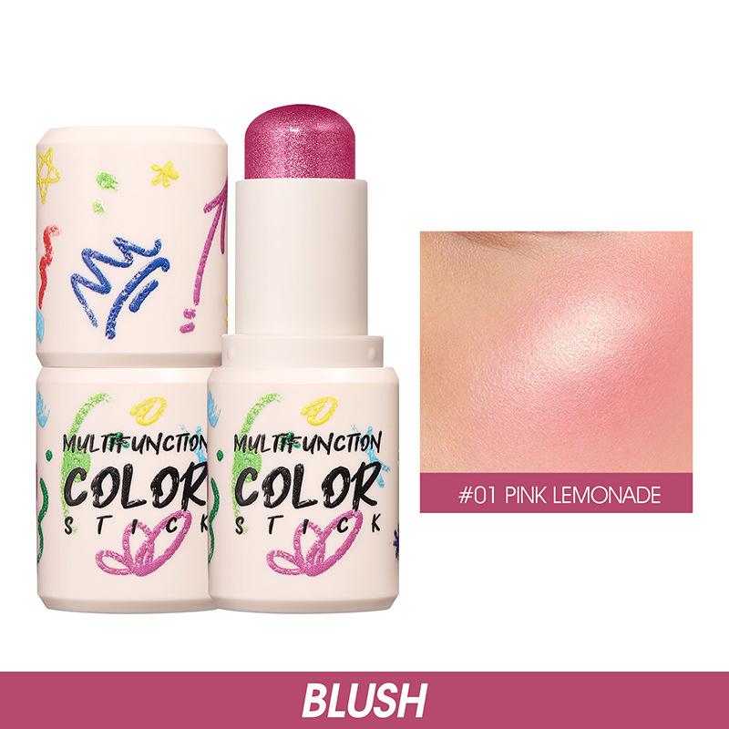 LANGMANNI 4 цветных румяна-стика, стойкие, естественно осветляющие румяна-карандаш