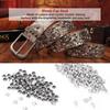 100pcs Silver & Gold Crystal Rivets 6mm & 7mm Double Cap Rivets  DIY Leather Craft