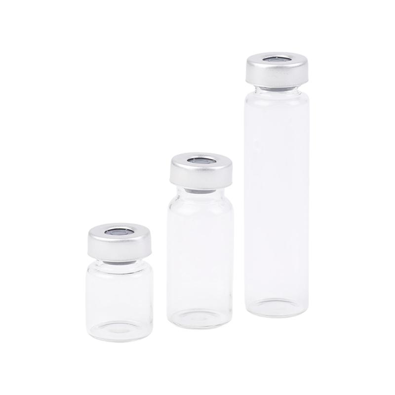 10 Pack 5/10/20Ml Sealed Sample Vials Transparent Glass Vials With Self Healing Injection Port