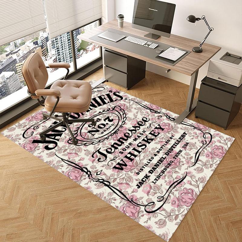 JACK DANIELS whisky Carpets and Rug 3D Printing Carpet Floor Mat Living Room Bedroom Large Area Soft Carpet-JM002