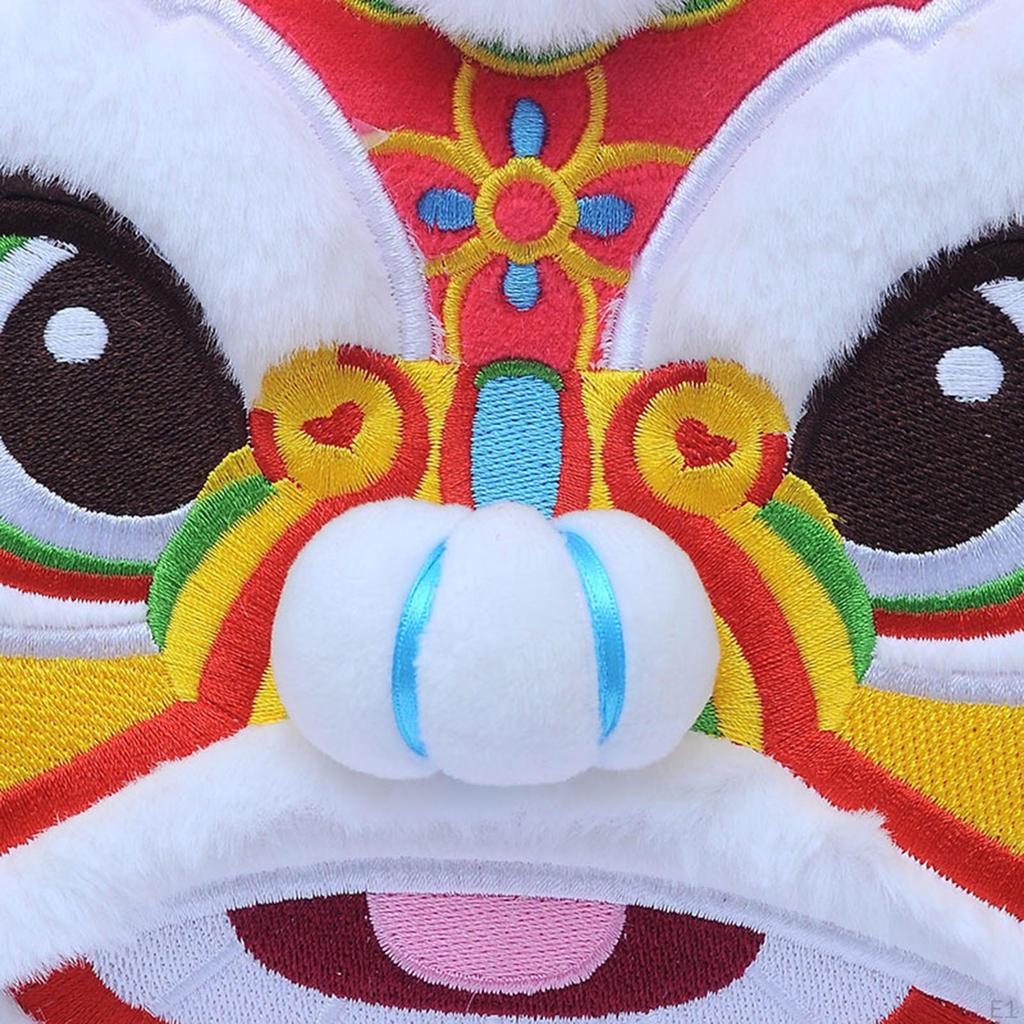 Chinese Year Red Crossbody Bag Embroidery Plush Shoulder Versatile Portable Stylish Lunar