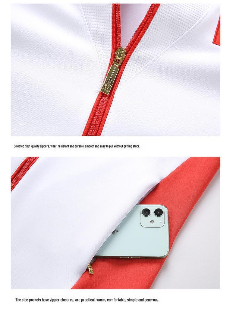 2023 Chinese Team Competition Suit Set: Short & Long Sleeve Warm-up Printed Suit