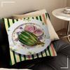 A Plate Of Food Top View Food Stitch Lucky Dragon Pillow Cover Sofa Cushion Cover Home Room Decoration Children Gift