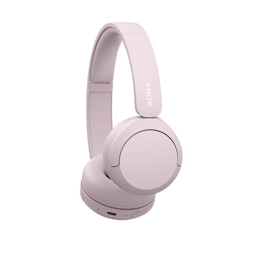 Sony WH-CH520 Wireless Headphones Pink Bluetooth Lightweight 147g Customizable Sound Equalizer 50H Playtime 3-Minute Fast Charge Multi-Point