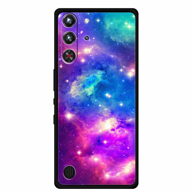 Для ZTE Nubia Red Magic 10 Pro Задняя крышка Чехол 6,85" Черный Силиконовый Мягкий Чехол для Телефона Для ZTE nubia Redmagic 10 Pro Чехол Сумка Funda Bag