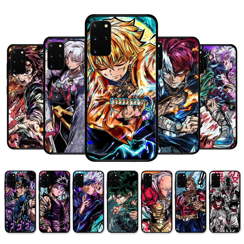 Чехол для телефона с изображением аниме Art Jujutsu Kaisen Gojo Demon Slayer для Samsung S21 S10 Lite S20 Ultra S9 S8 Plus S7 S6 Edge S5