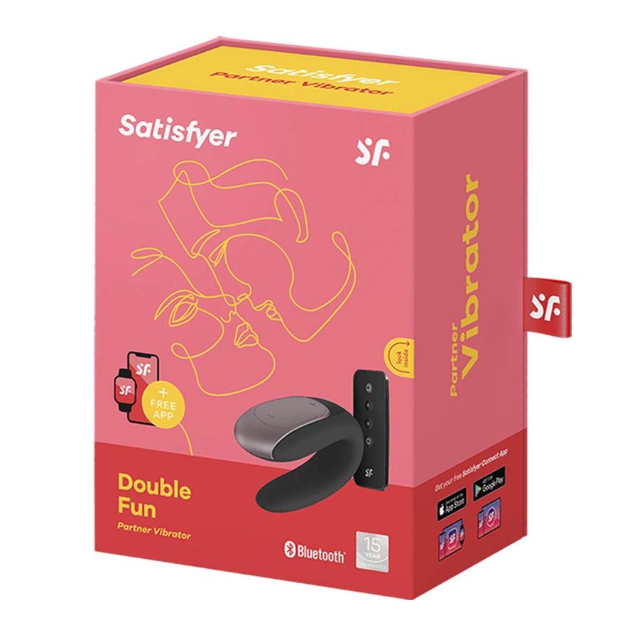 Couples Vibrator - Satisfyer Double Fun Black
