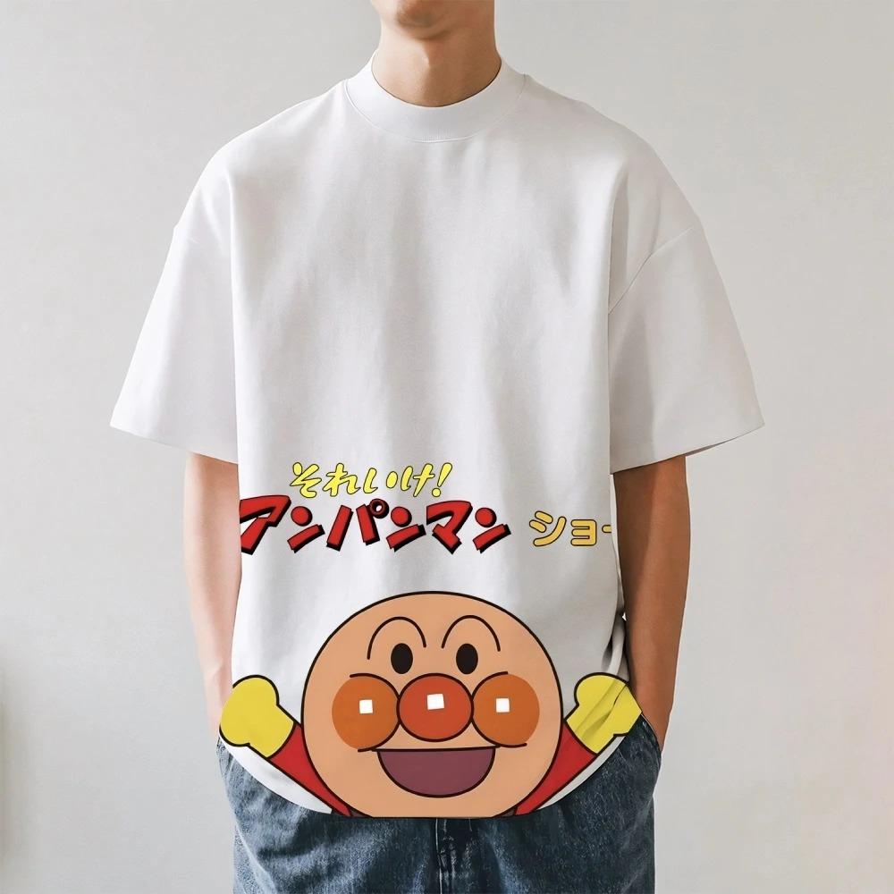 2026 Summer New T Shirt Anpanman Japanese Style Classic Printed Tee High-quality Streetwear Men Women Clothing and Women's Clothing