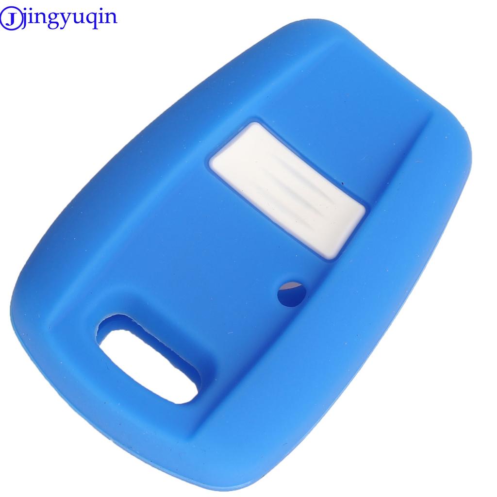 Силиконовый чехол для автомобильного ключа jingyuqin для Fiat Punto Doblo Bravo 1 кнопка корпус чехол SIP22/GT15R лезвие стиль