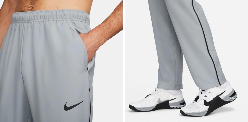 Nike Ветровка, тканая куртка и брюки, мужской комплект, размер 2XL, спортивная одежда/одежда для тренировок Dri-Fit, серый, DM6620/DM6627