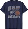 Мужская футболка New Hampshire Wildcats Basketball Vintage Lift темно-синего цвета