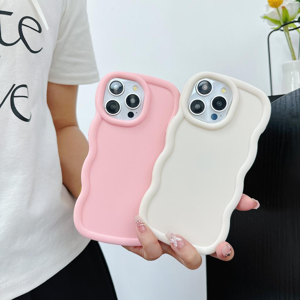 Suitable for Honor X8b Macaron Mobile Phone Case Painted Glue Material Honor X50 Wavy Pattern Mobile Phone Protection Case