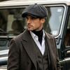 Thick Warm Beret Hat Autumn Winter Flat Hat Casual Octagonal Cap  For Men