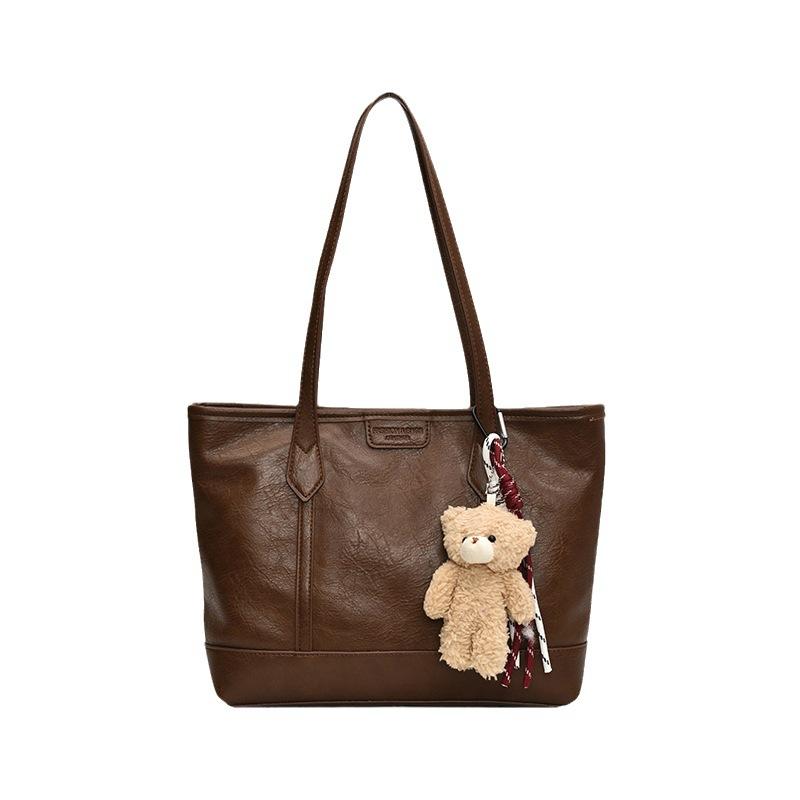 Retro Large-capacity Bag Women's 2025 Winter New Shoulder Bag Fashionable and Fashionable Commuter Tote Bag