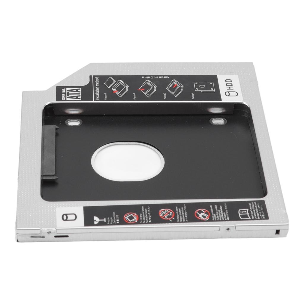 Универсальный 9,5 мм 2,5 дюйма SATA к SATA 2-й SSD HDD Кадди для жесткого диска Алюминиевый сплав SSD Конвертер для слота привода CD DVD ROM