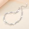 Silver Heart Shaped Bracelet for Women Retro Korean Versatile Zircon Charm Bracelets Original Party Jewelry Gifts