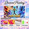 Personalized Gogeta Diamond Art Custom Name 5D Diamond Painting Full Drill DIY Craft