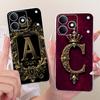 For Realme Note 80 2026 Royal Crown Initial Letter Couple Phone Case For Realme Note80 RMX5388 Soft Silicone TPU Covers Bumpers