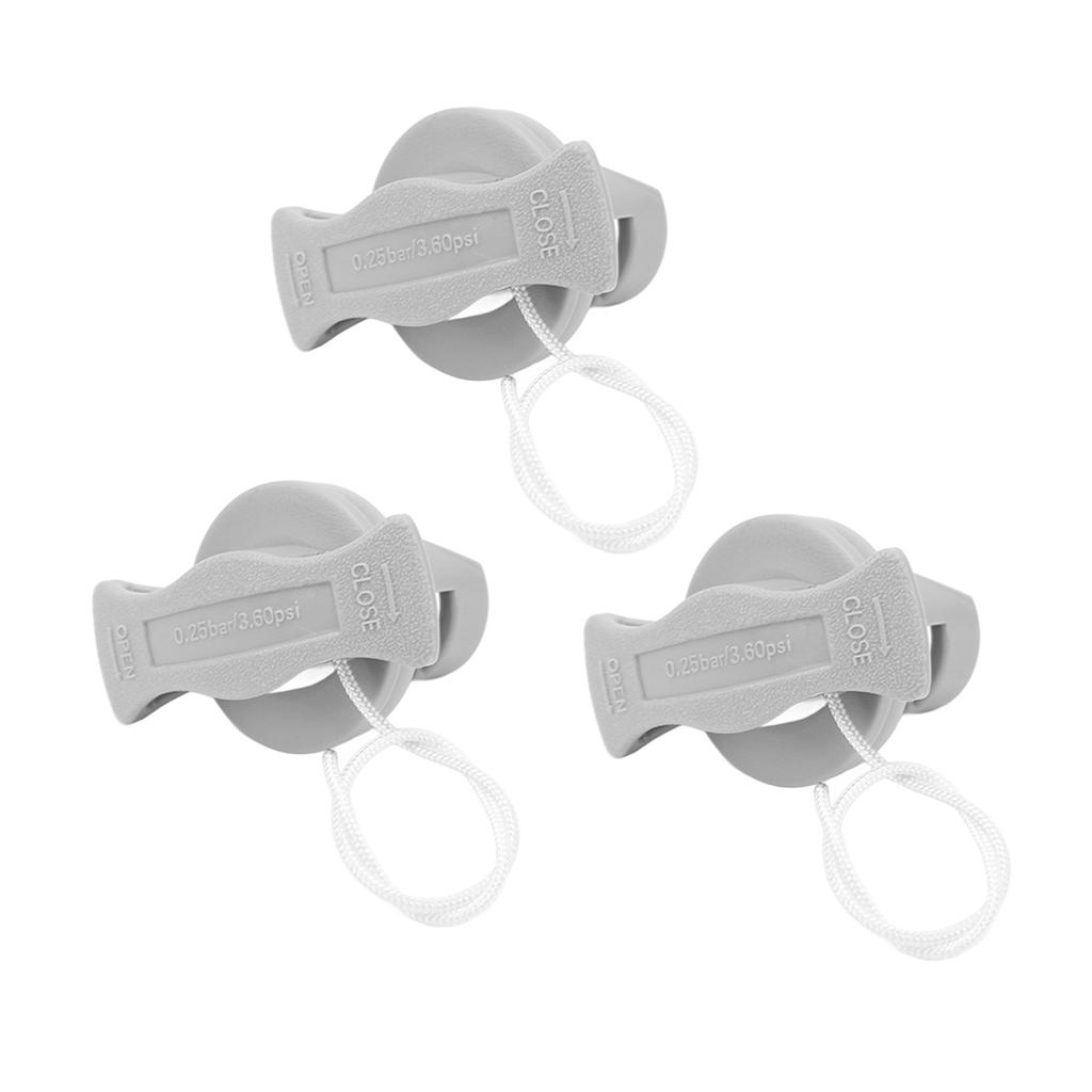 3pcs Inflatable Boat Valve Professional 8 Teeth PVC Leakproof Inflatable Replacement Air Plug for