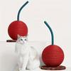 Unique Cherry Shaped Cat Scratcher for Indoor Cats - Sisal Scratch Ball and Vertical Post