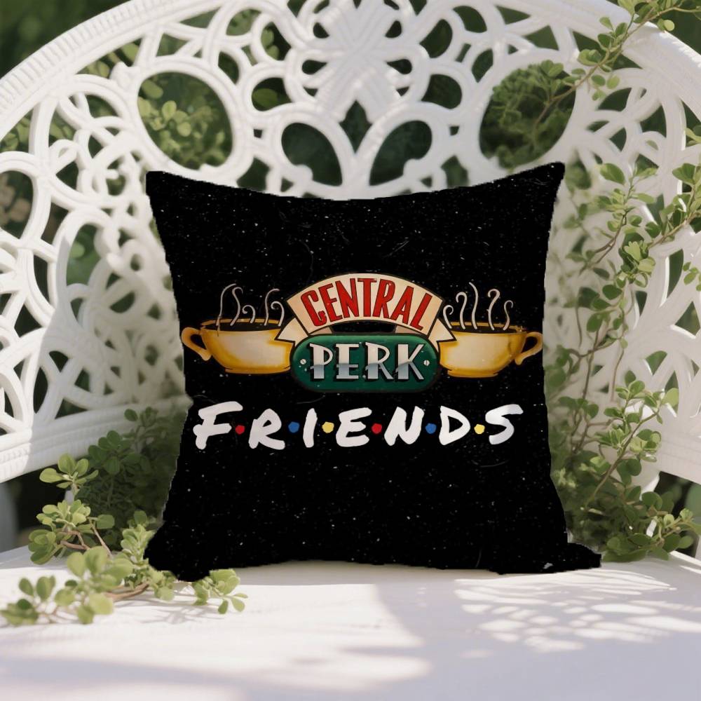Классические телешоу Друзья-Знаменитая наволочка Наволочка против пылевых клещей Невидимая молния Шелковистый короткий плюш Чехол для диванной подушки