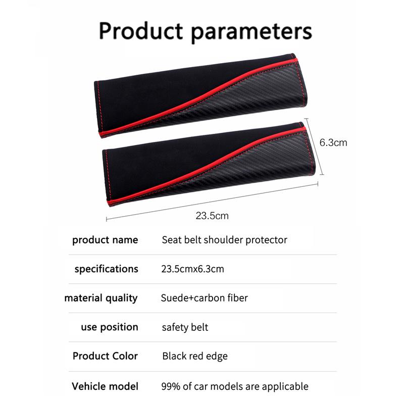 CSA1 For Mercedes Benz W211 W203 W204 W210 AMG W202 W212 Auto Interior Accessories 2PCS Car Seat Belt Cover Safety Belts Shoulder Pad